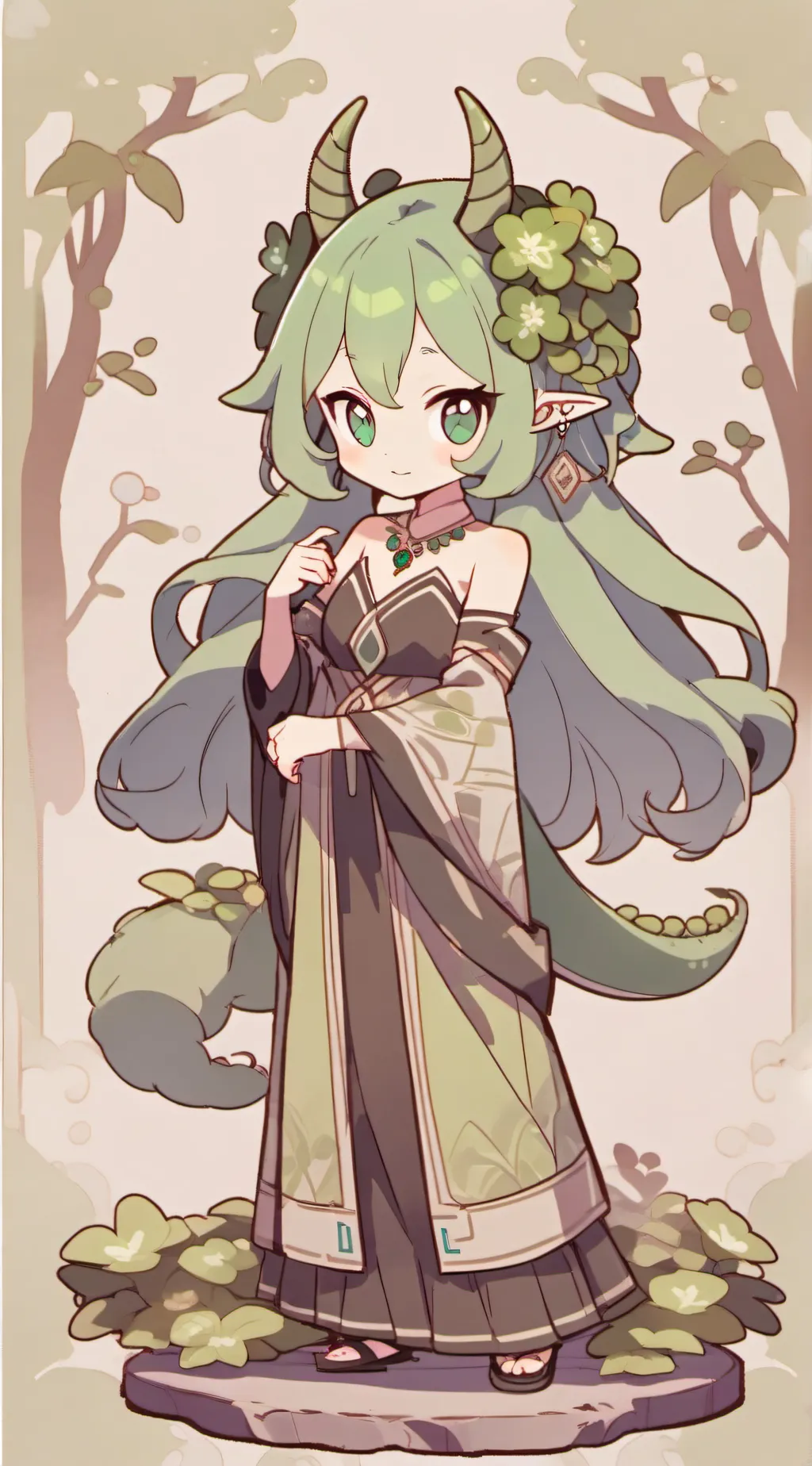 ai character: Floria background