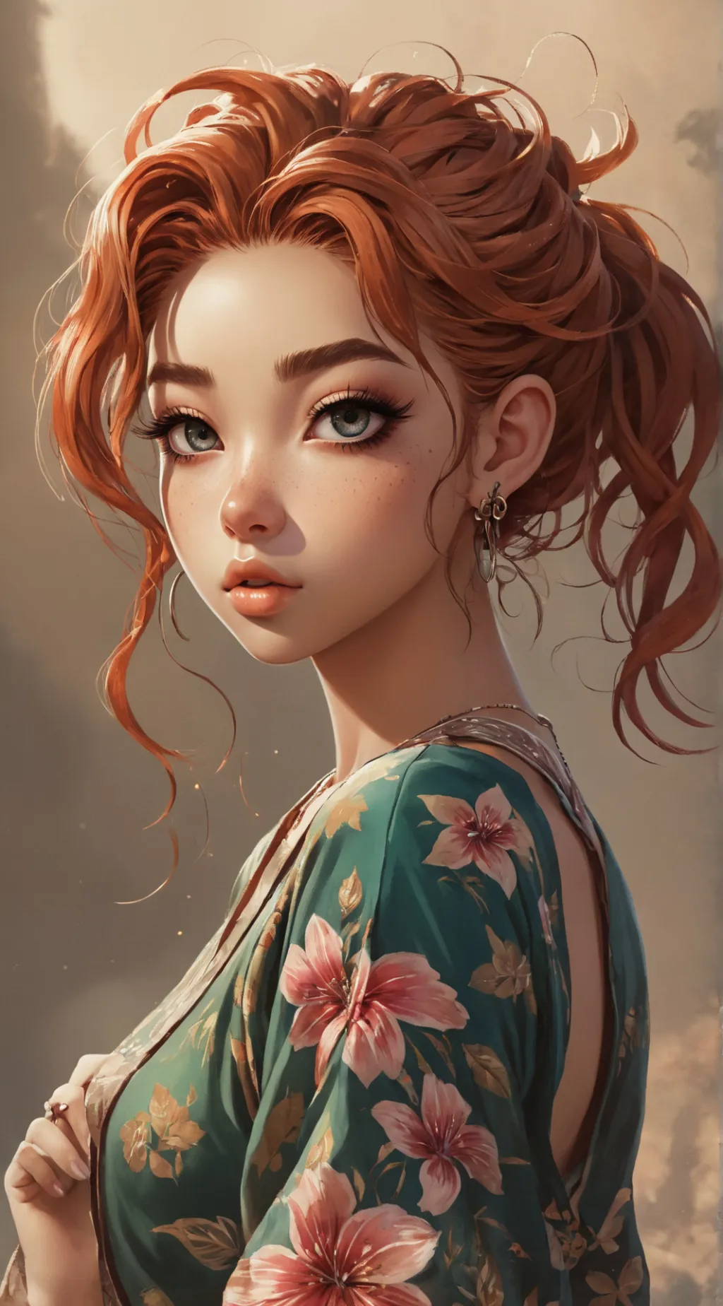 ai character: Frieda Wrenwood background