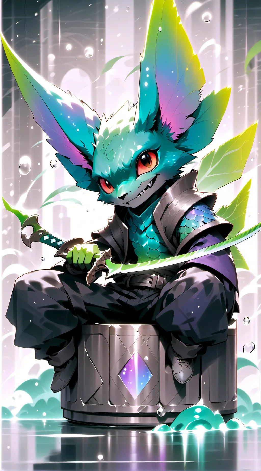 ai character: krill4food background