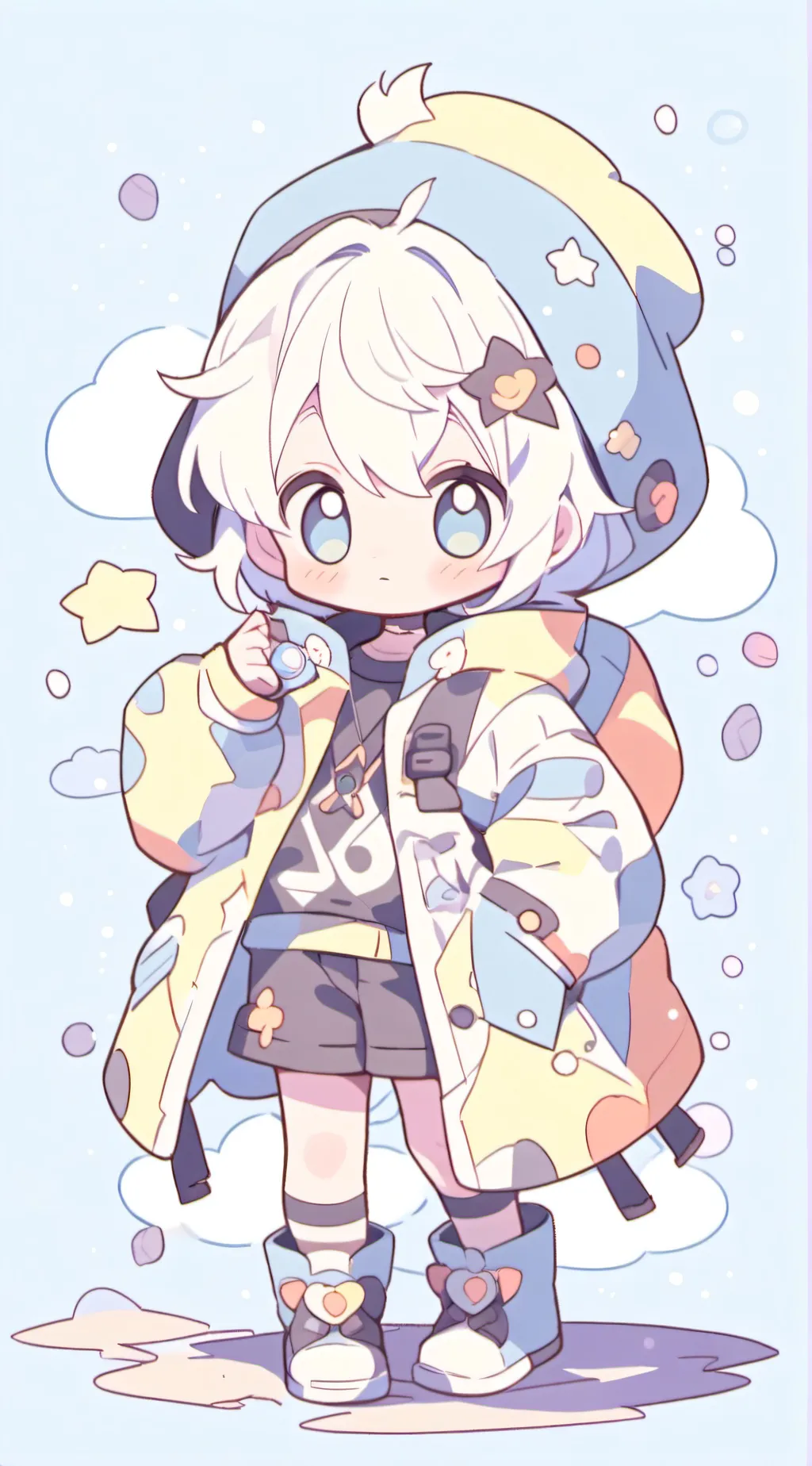 ai character: cute child  (MHA)  background
