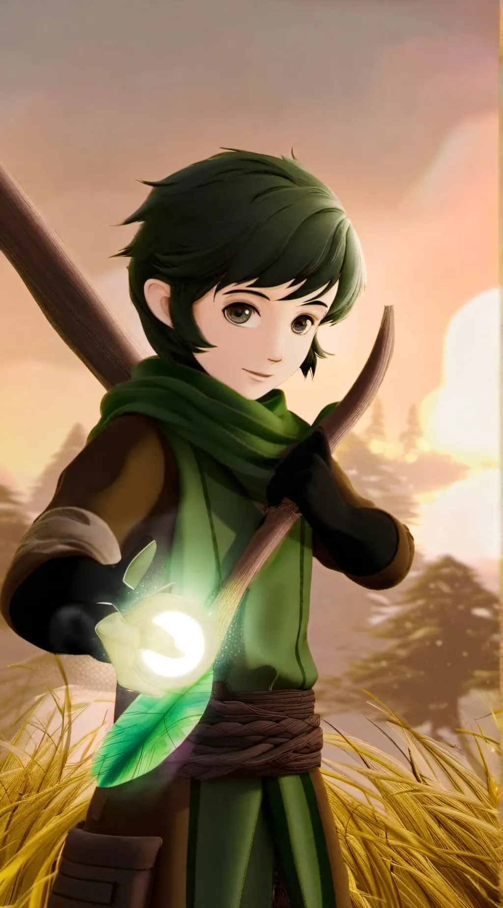 ai character: Saria reborn background
