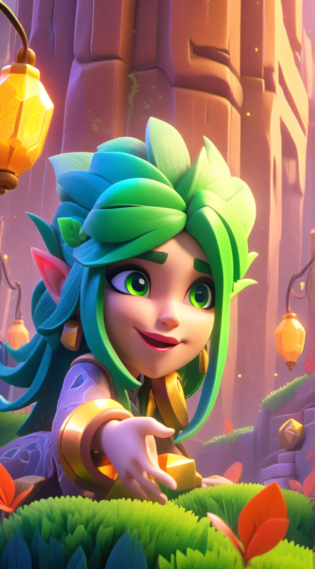 ai character: THE GRINCH background
