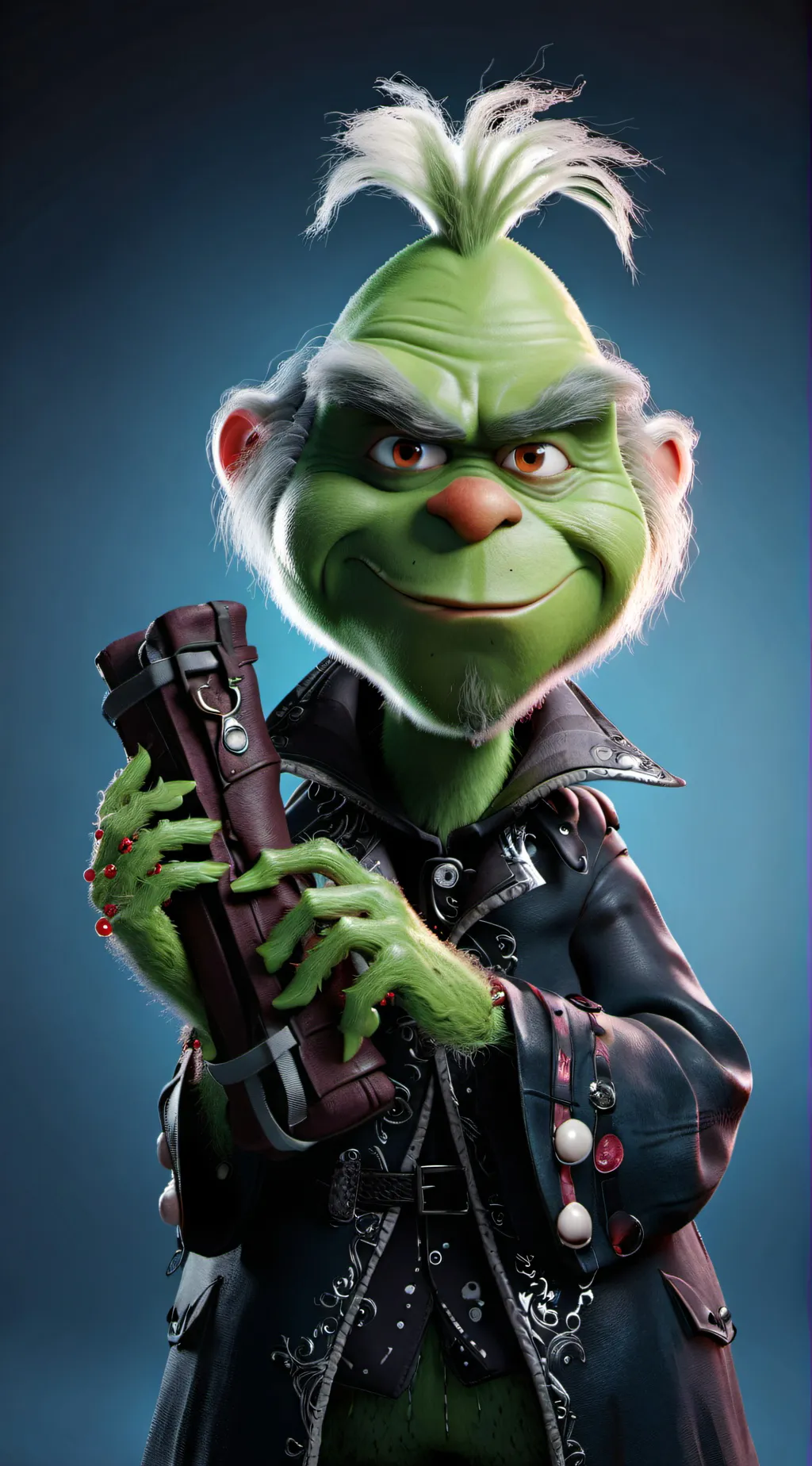 ai character: Grinch background