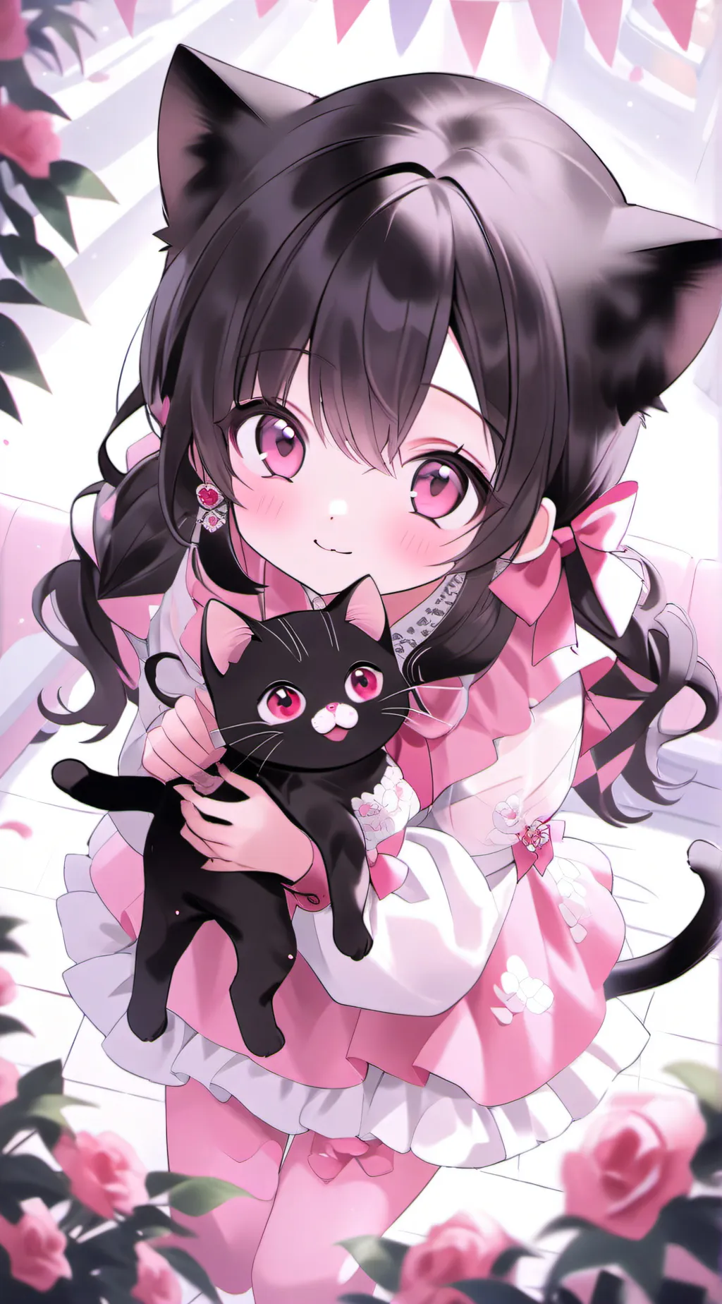 ai character: Kiki and daughter  background