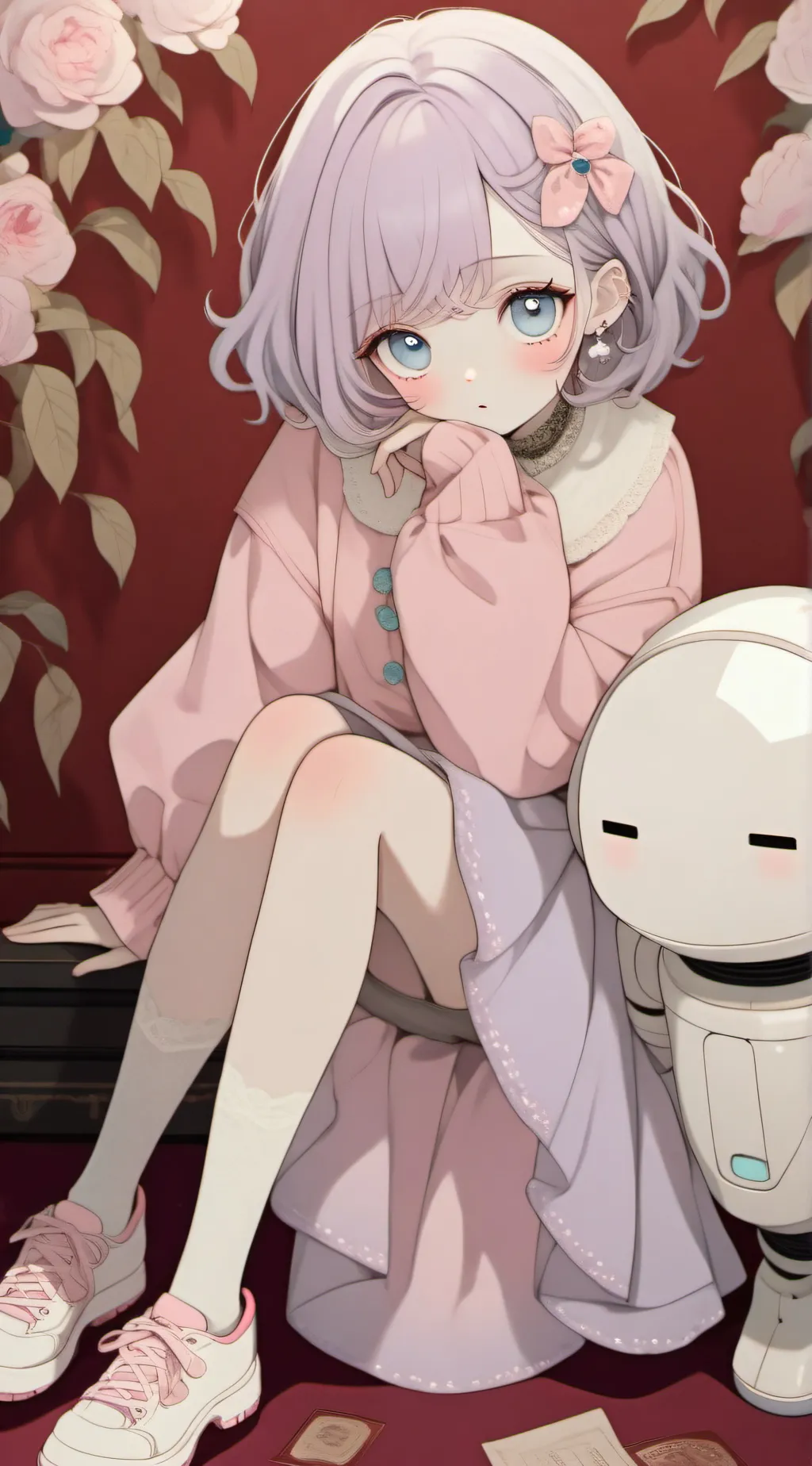 ai character: No peeing(Roselle) background