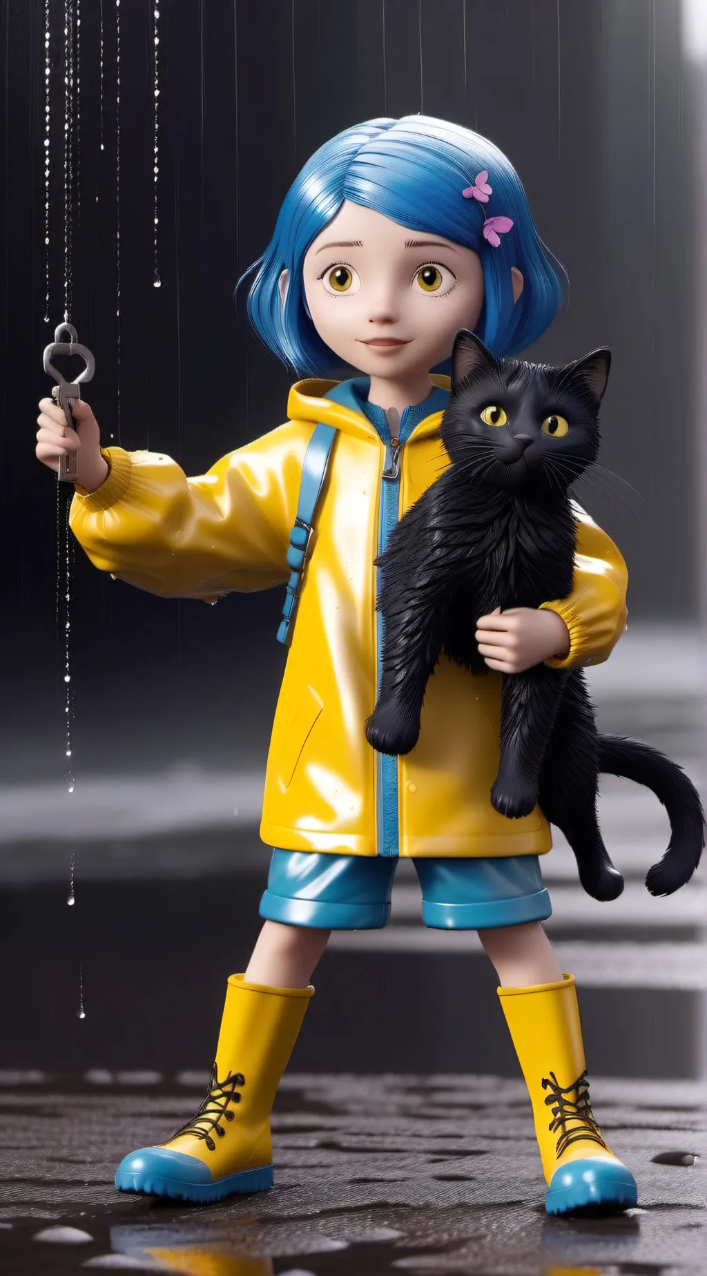 ai character: Coraline Jones🗝 background