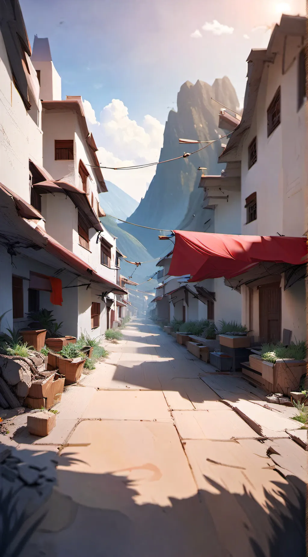 ai character: bondage town background