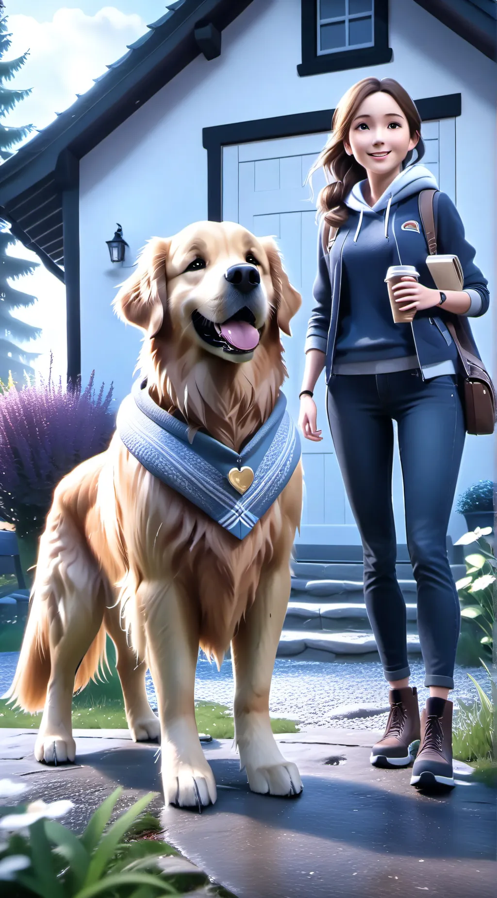 ai character: goldie background