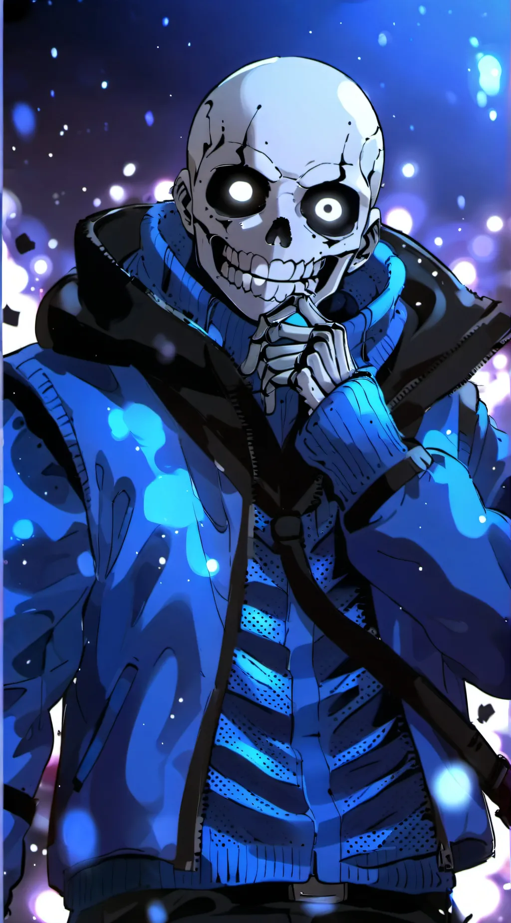 ai character: Sans  background