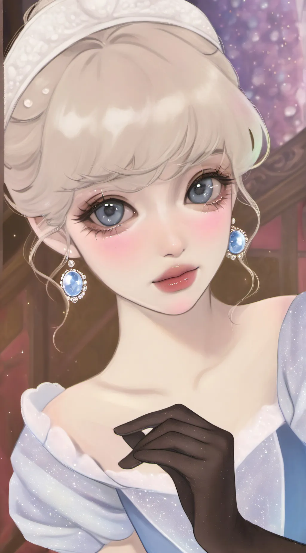 ai character: A Cinderella Story background
