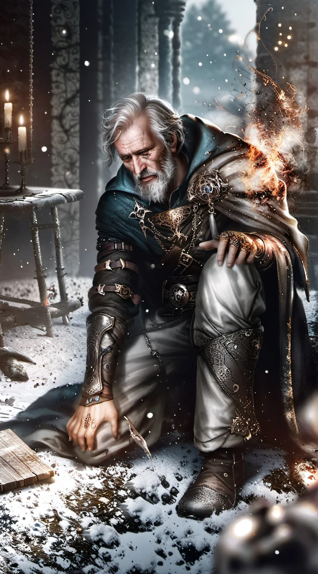 ai character: Bone hurting juice background