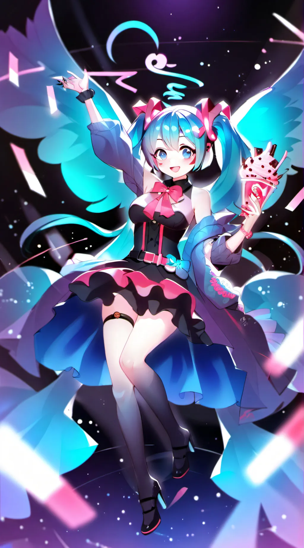 ai character: Miku background