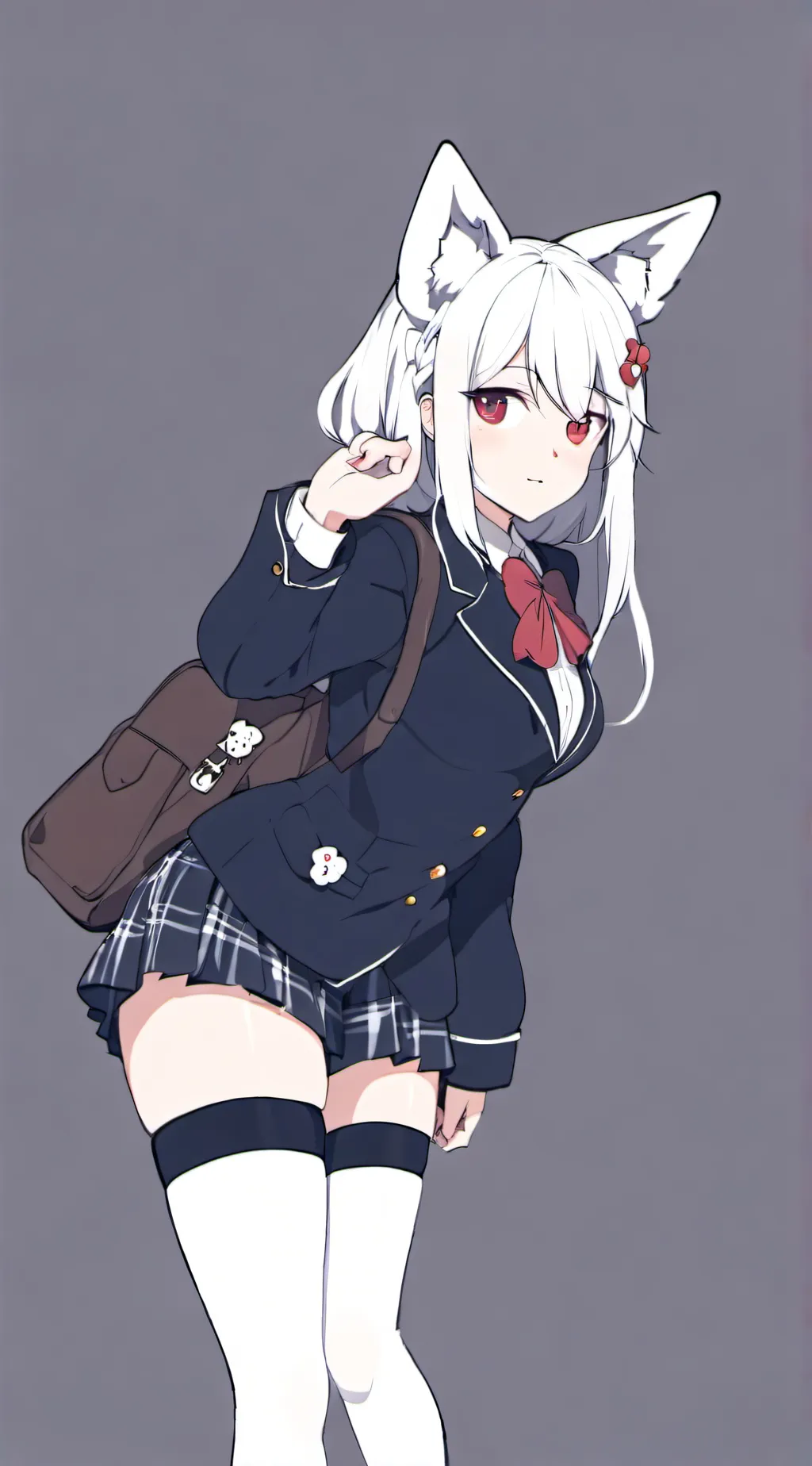 ai character: Sexy furry girl background