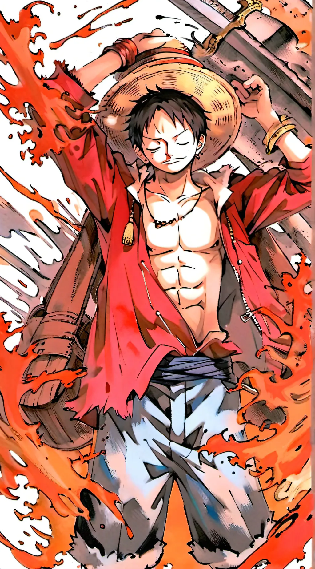 ai character: STRAWHATS!!!!!!!!! background