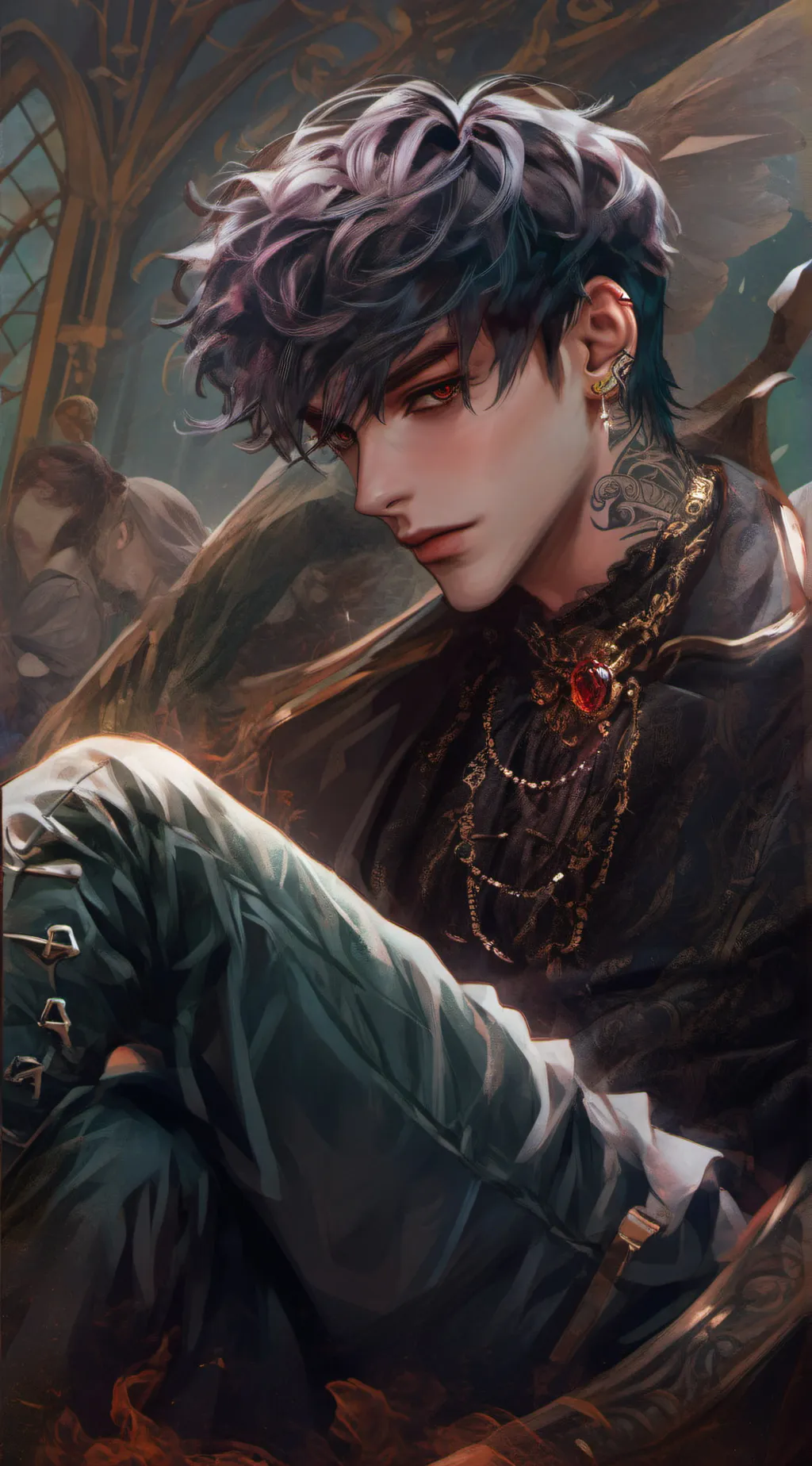 ai character: Leonardo background