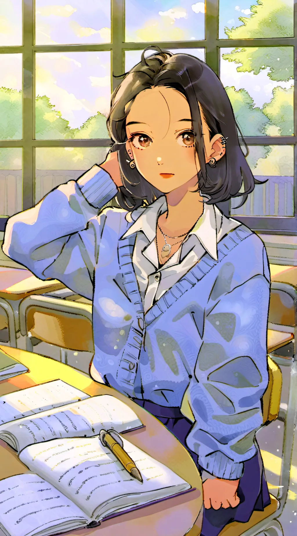 ai character: Tia background