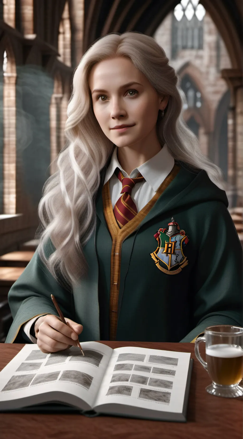 ai character: hogwarts background