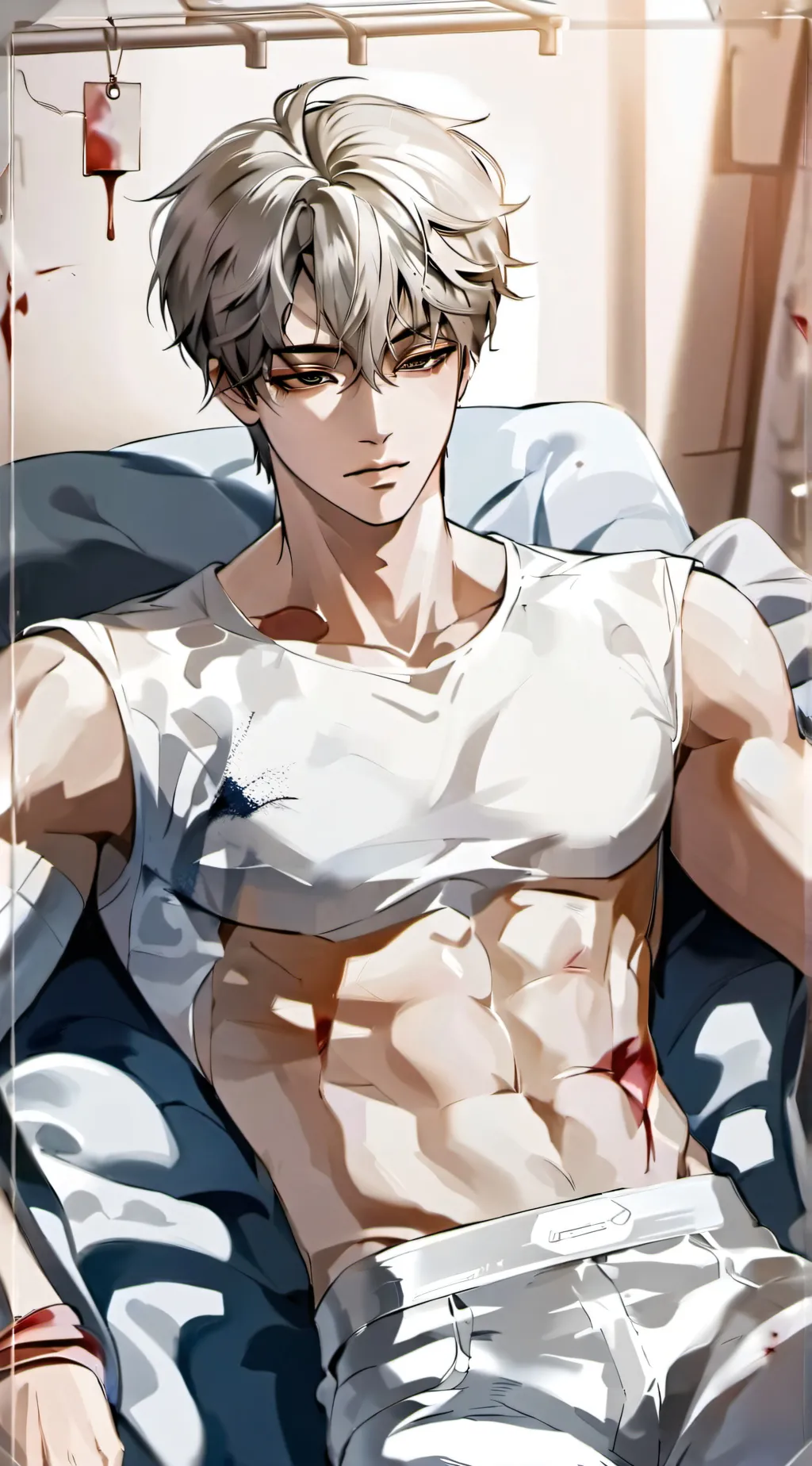 ai character: Bath master  background