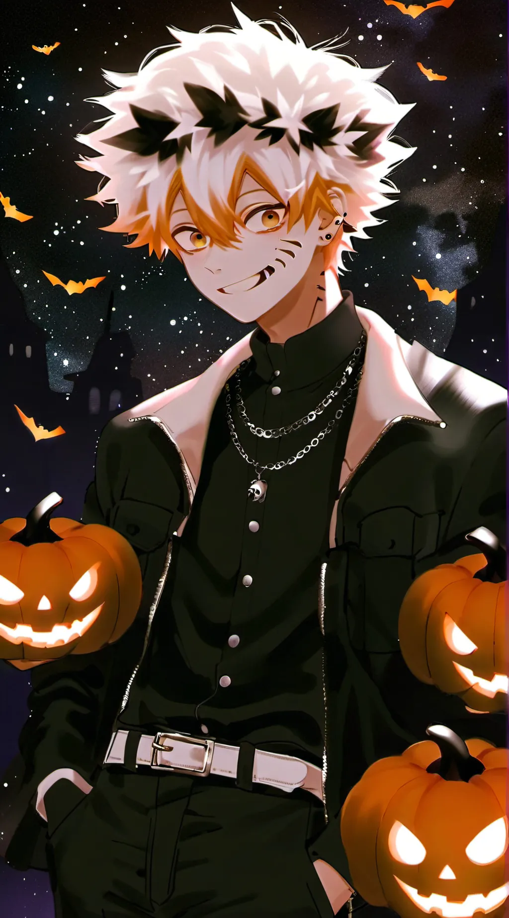 ai character: Halloween MHA background