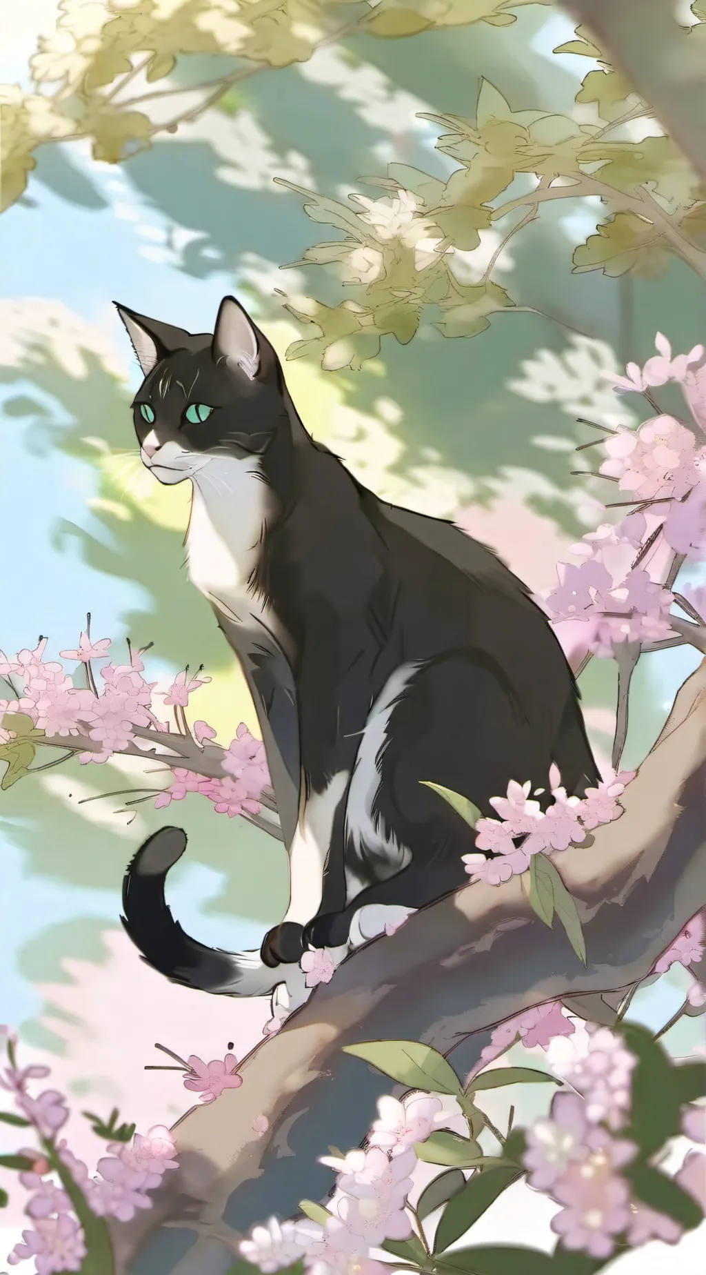 ai character: Green Tea background