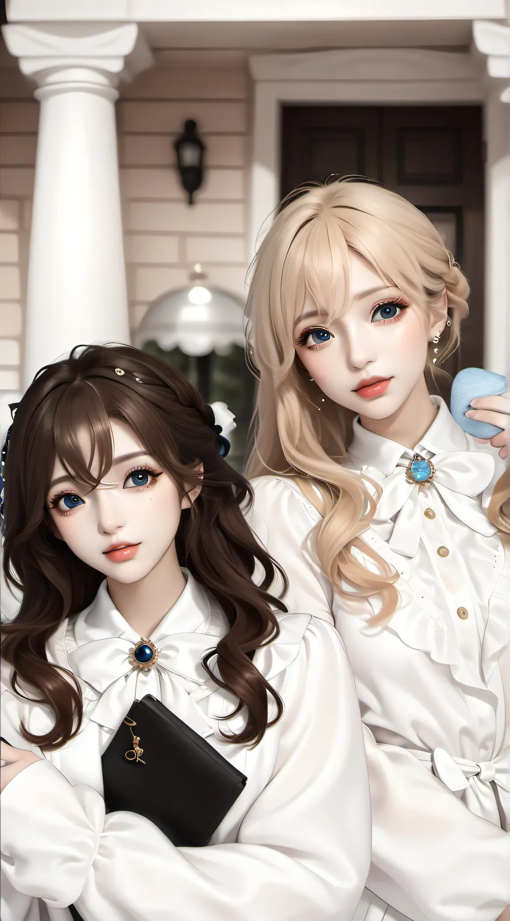 ai character: Ghia Twins 💅✨ background