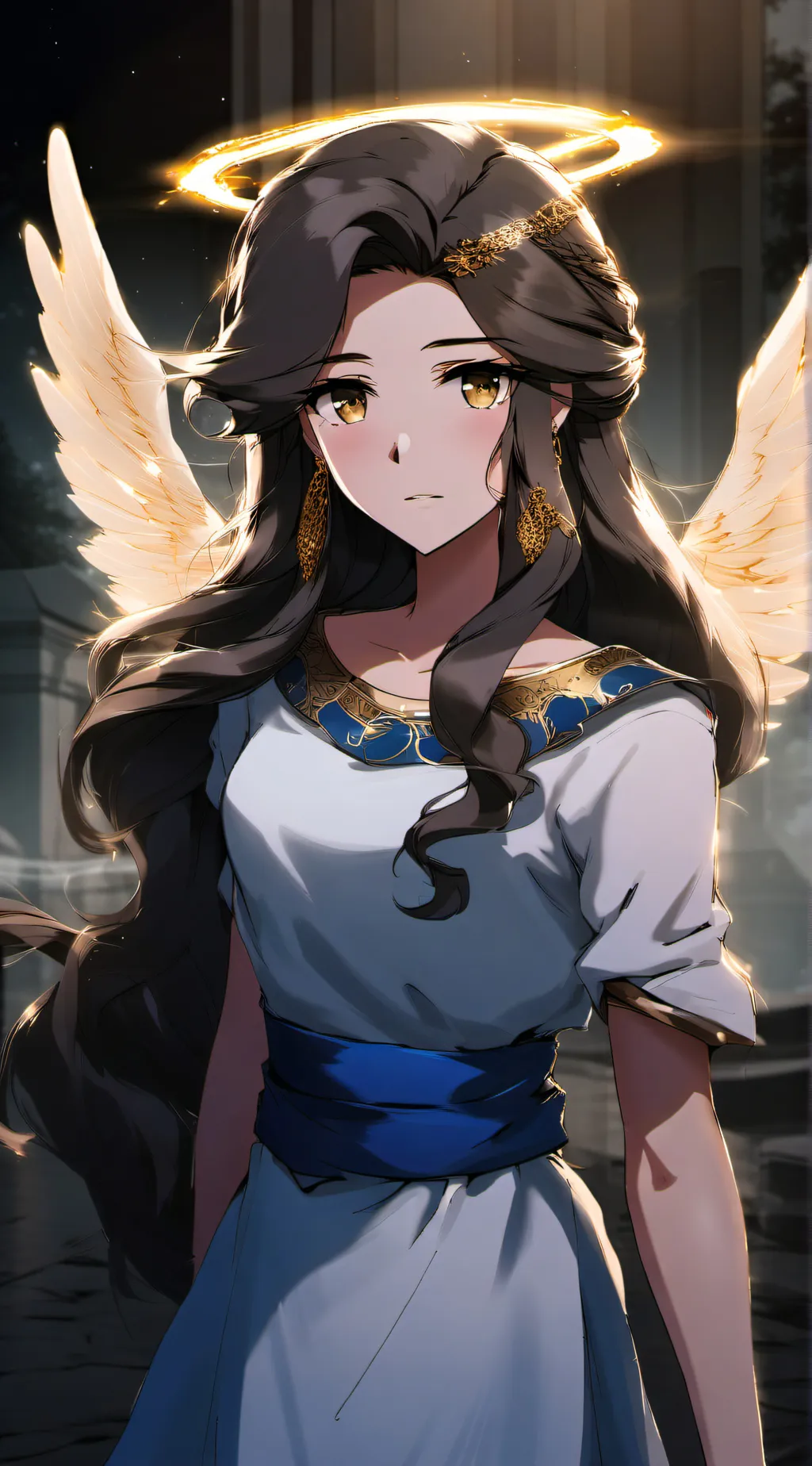 ai character: Aurora background