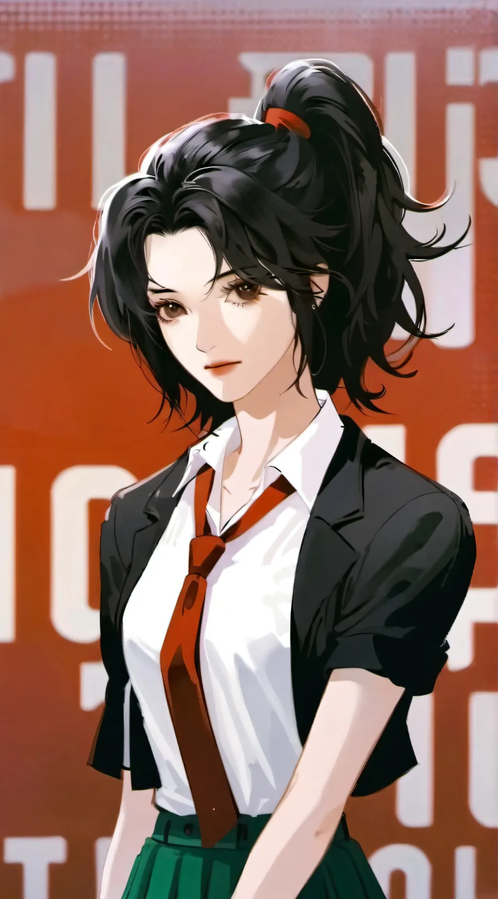 ai character: Momo Yaoyorozu background