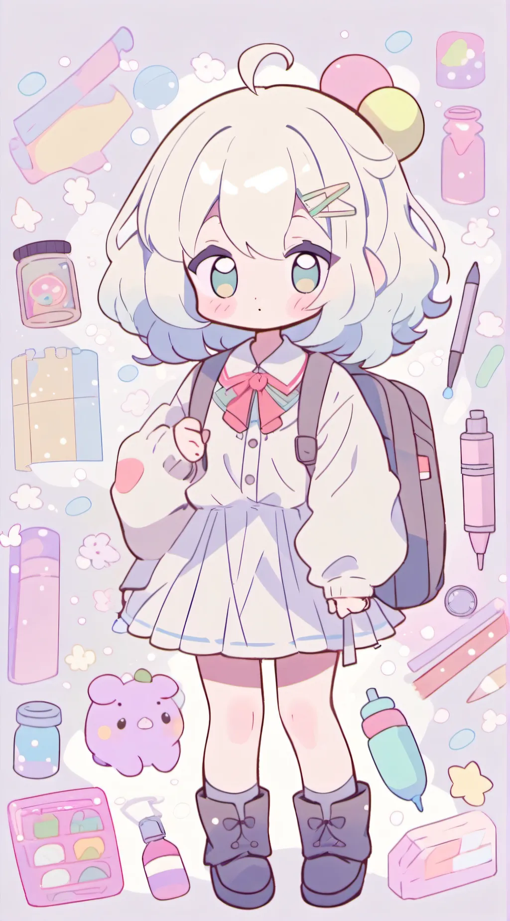 ai character: Announcement Tab! background