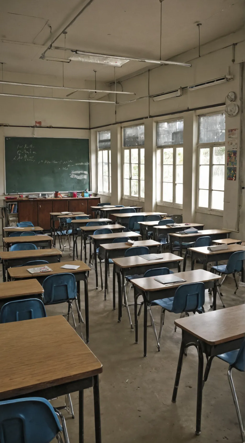 ai character: Classroom  background