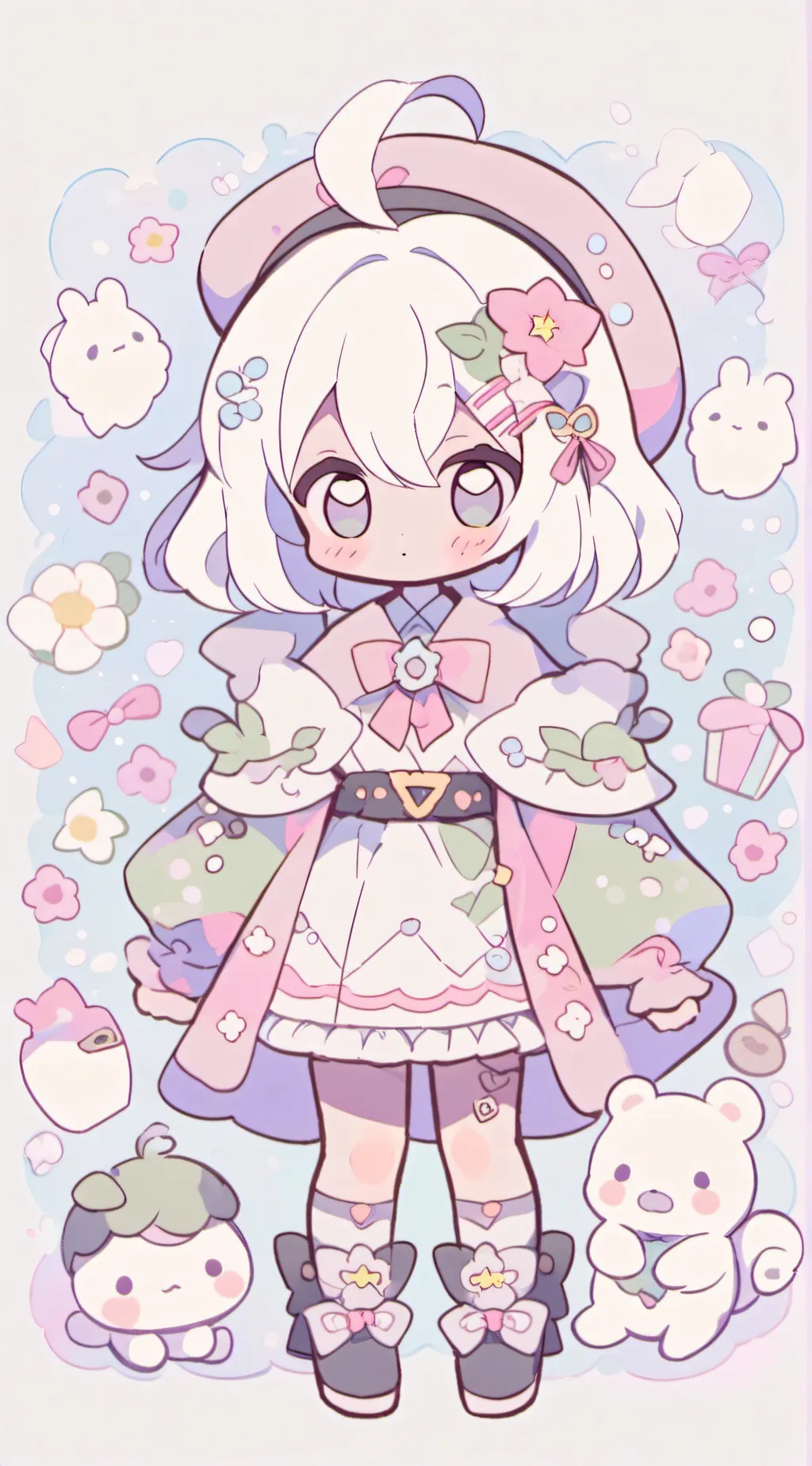 ai character: mha nourrissons  background