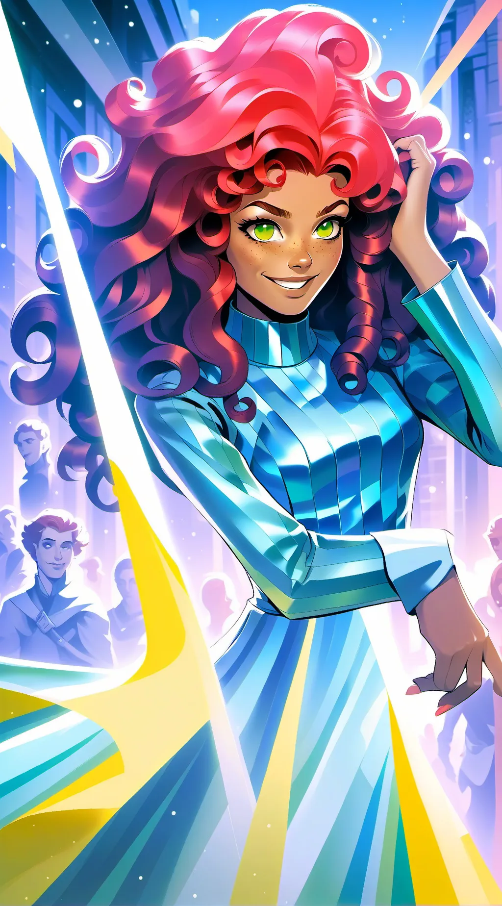 ai character: Koriandr/Starfire background
