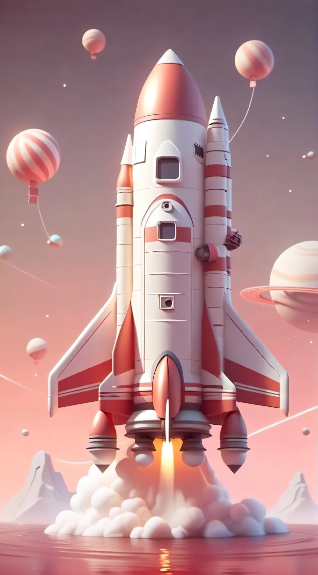 ai character: Rocket ship background