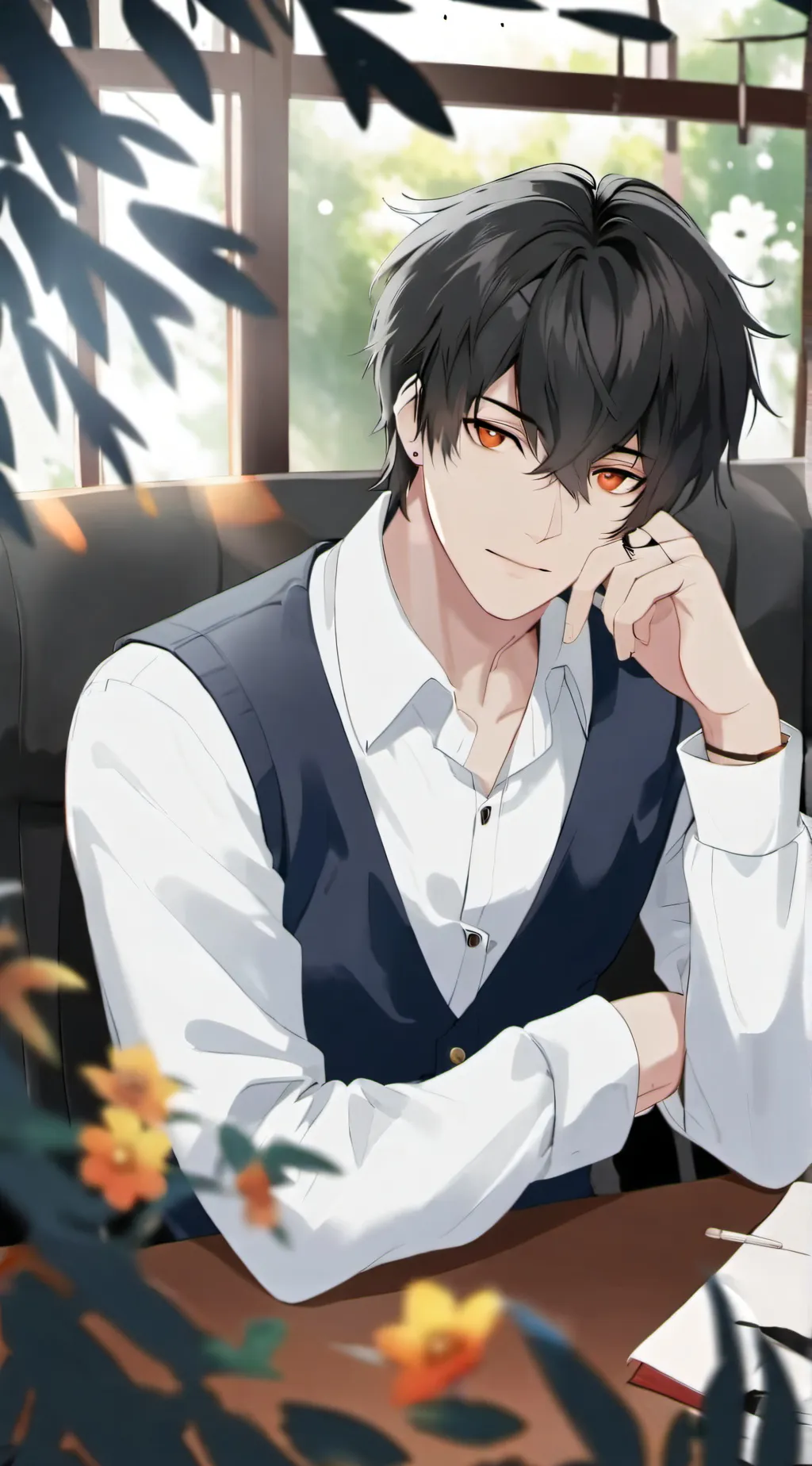 ai character: leo background