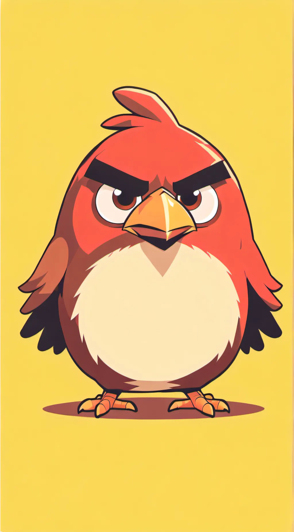 ai character: red angry birds background
