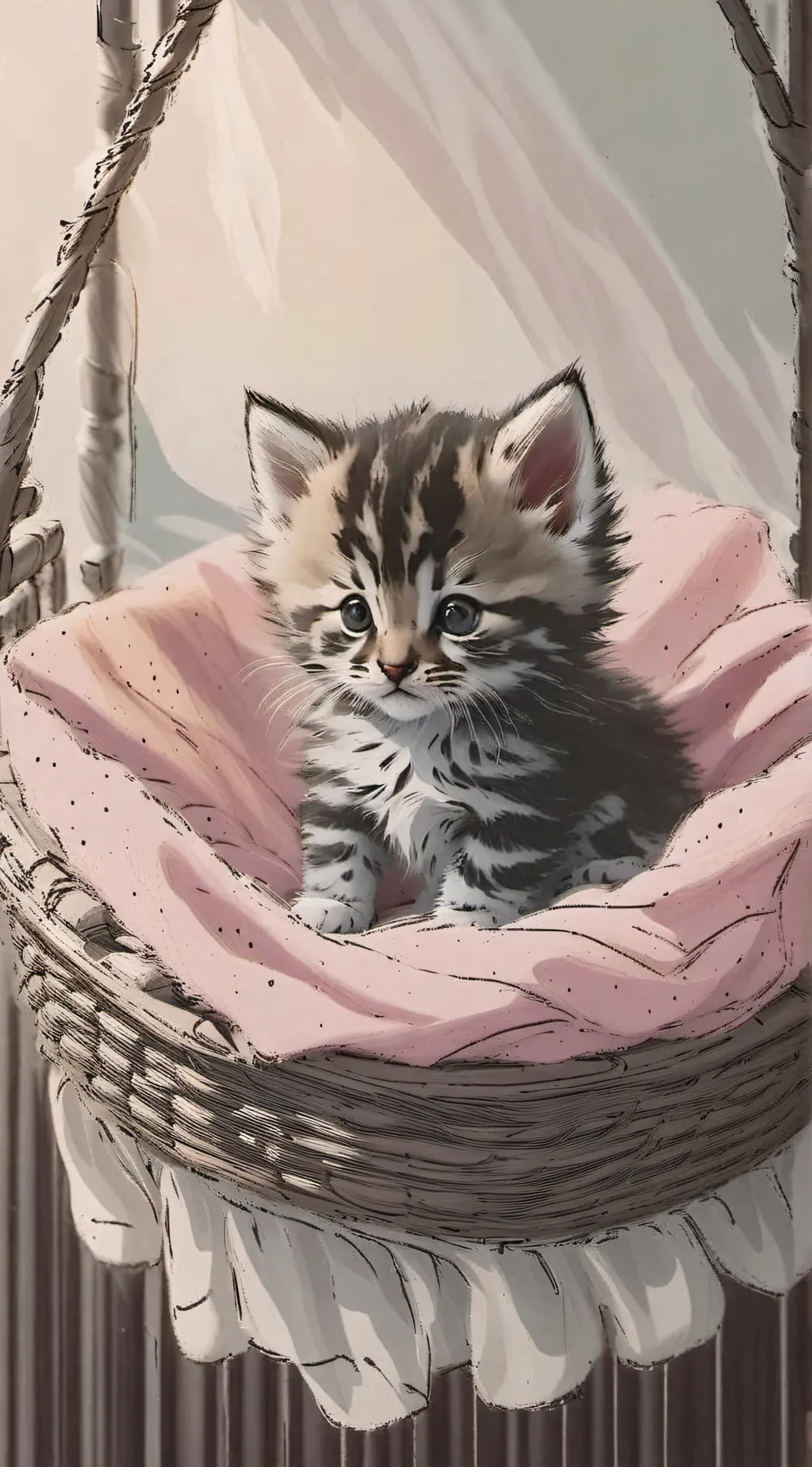 ai character: LULU the cat  background