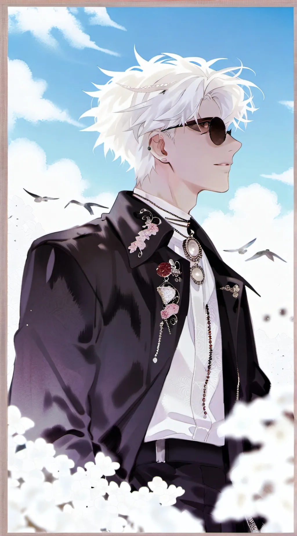 ai character: Gojo x Geto background