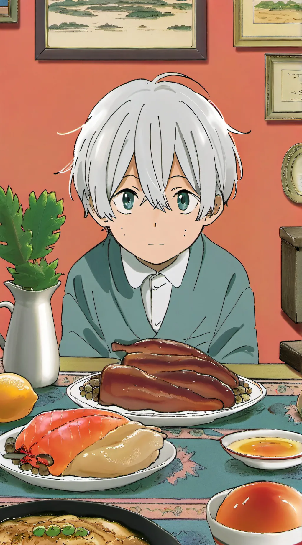 ai character: MHA Todoroki background