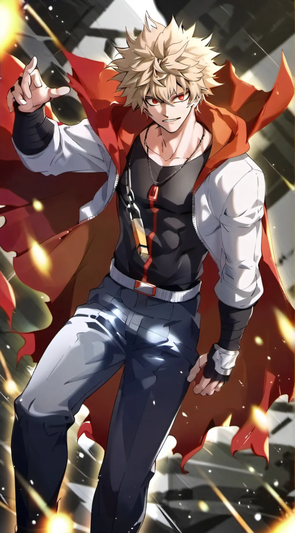 ai character: Y/N x Bakugo background