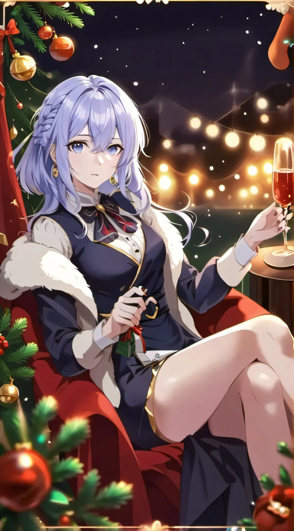 ai character: Canna (Christmas) background