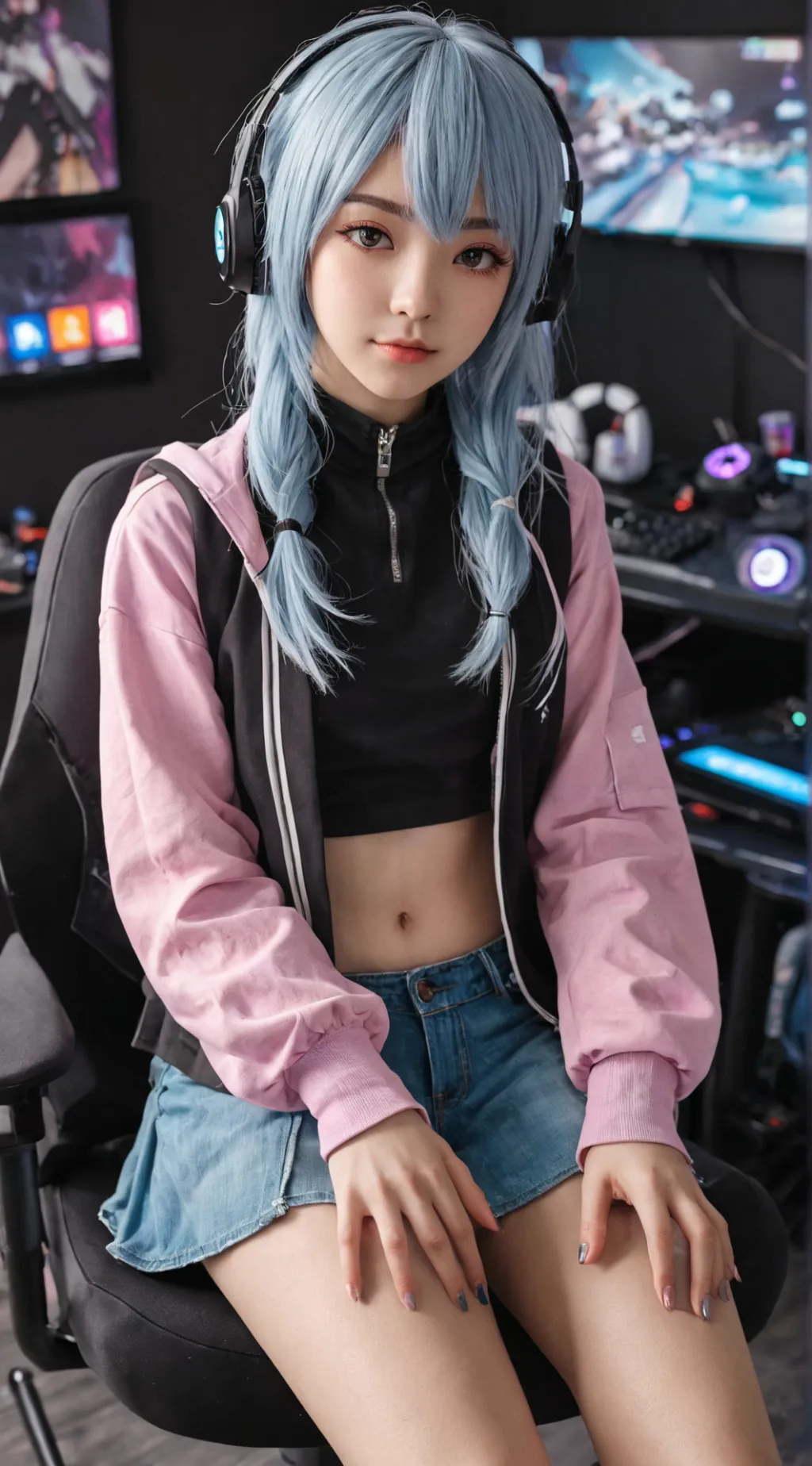 ai character: Pixel background