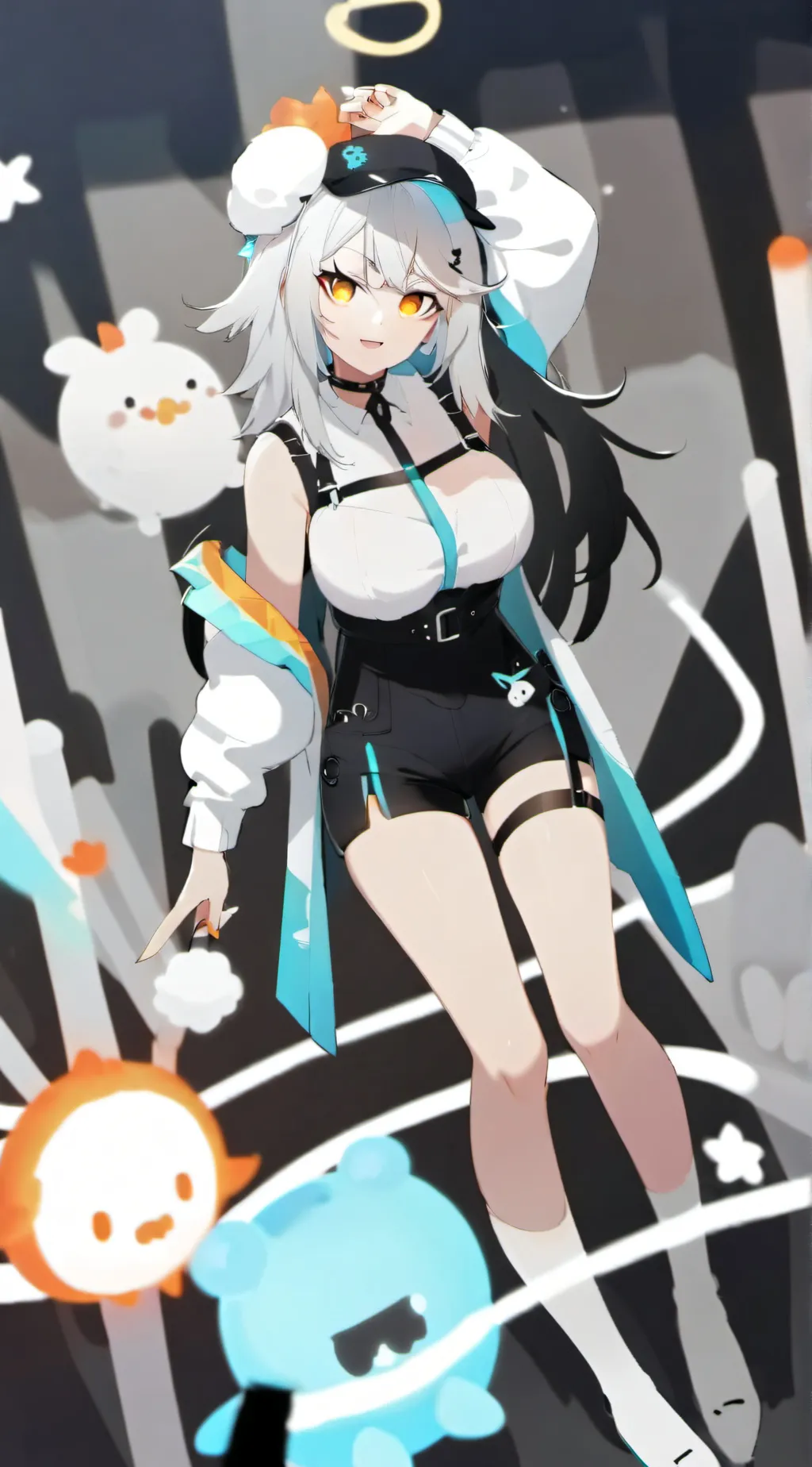 ai character: Ashley  background