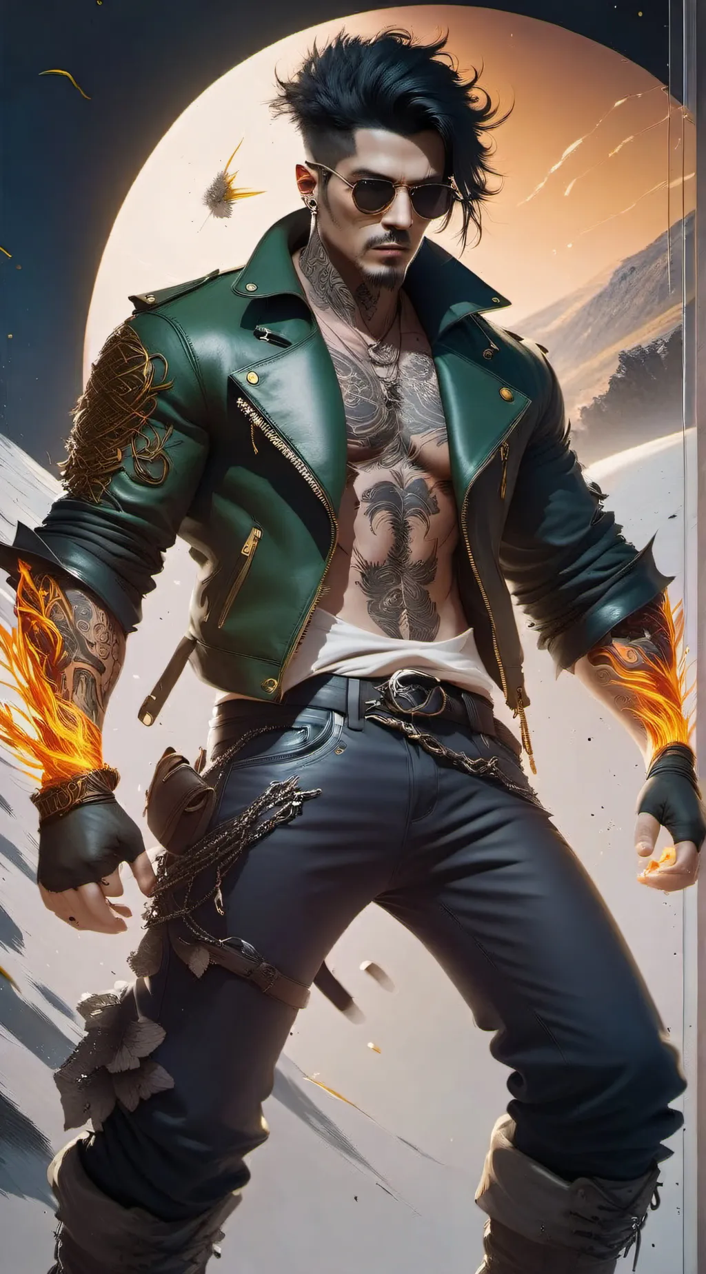 ai character: Mha fatherless  background
