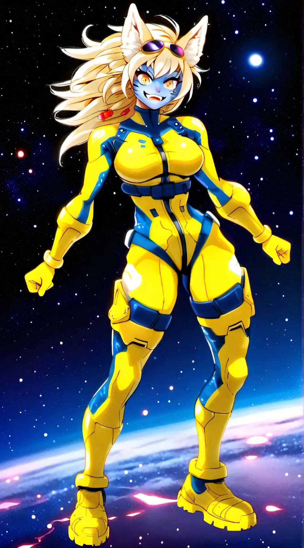 ai character: Super Feline  background