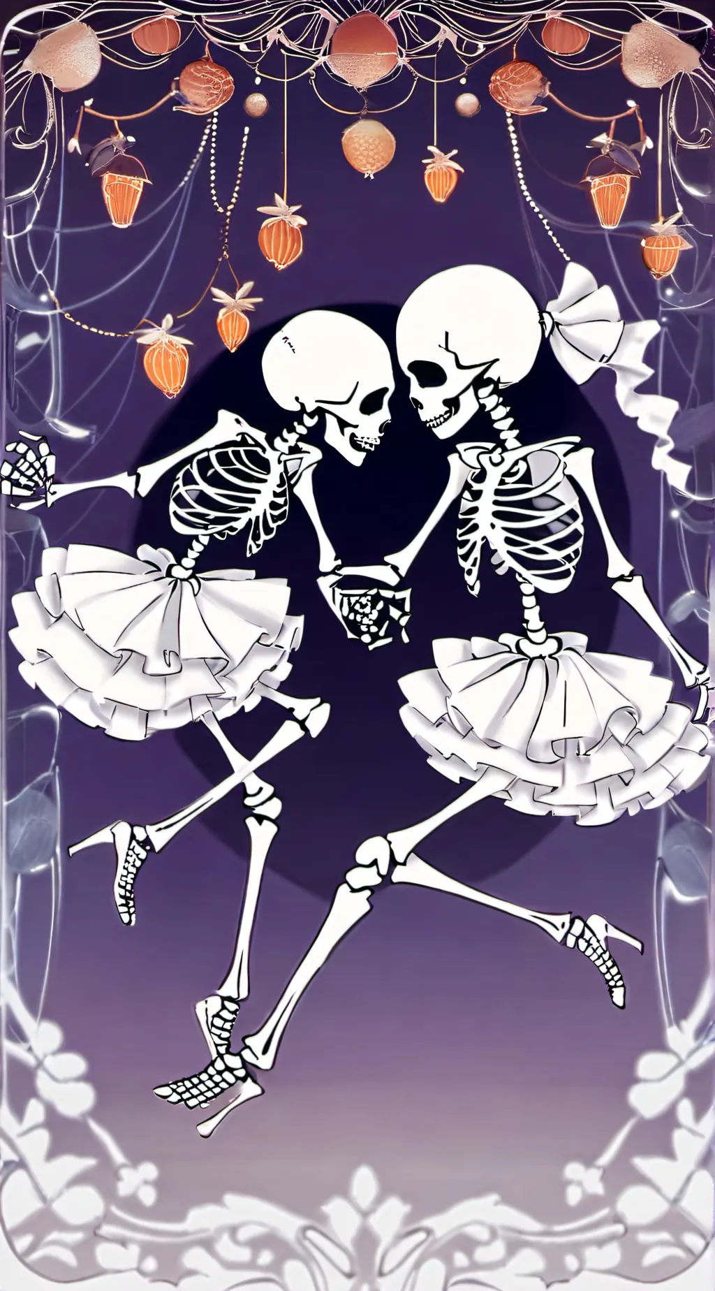 ai character:  Skeleton  background