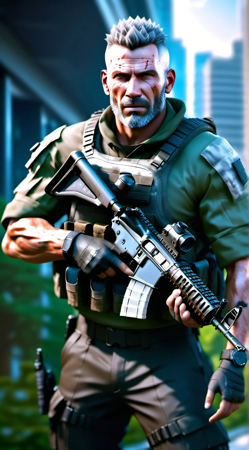 ai character: SOAP MACTAVISH  background