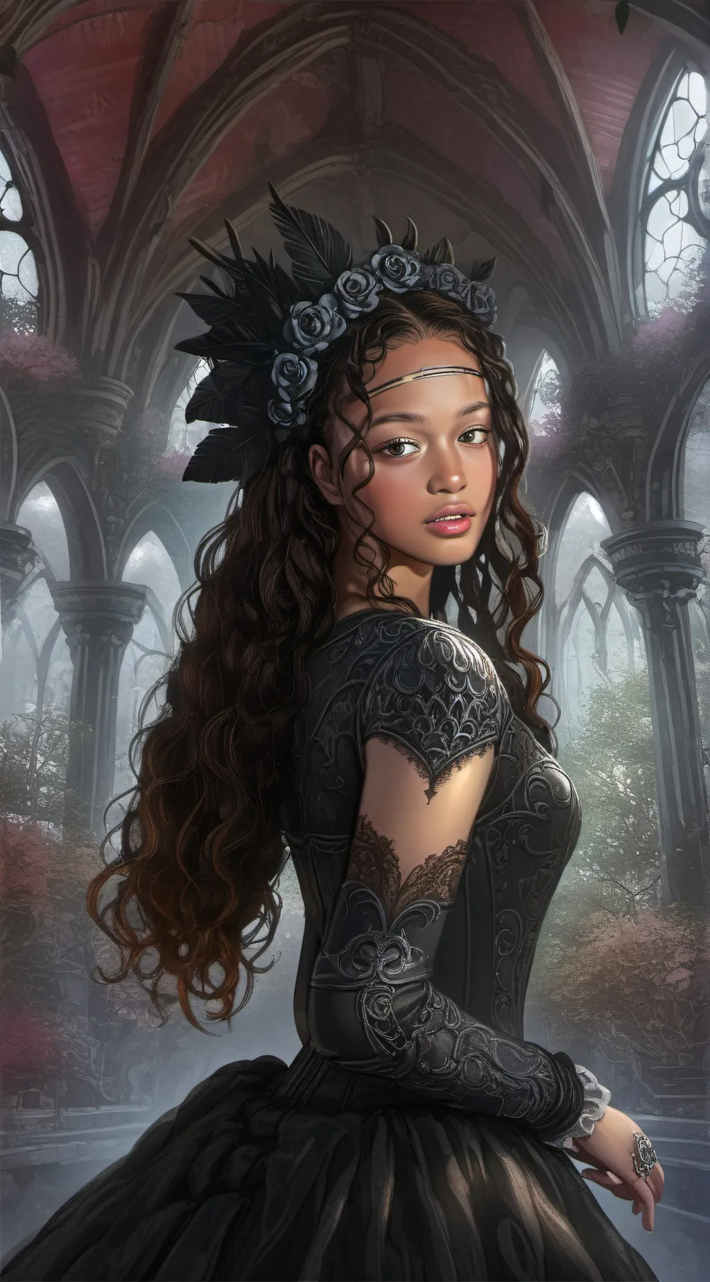 ai character: Hazel background