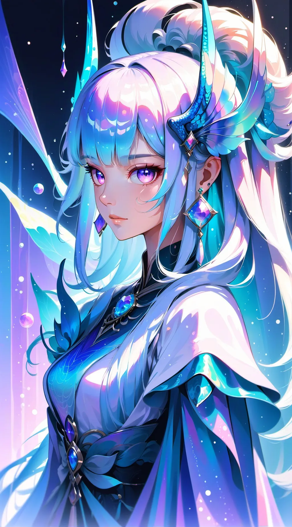 ai character: vamp half blood  background