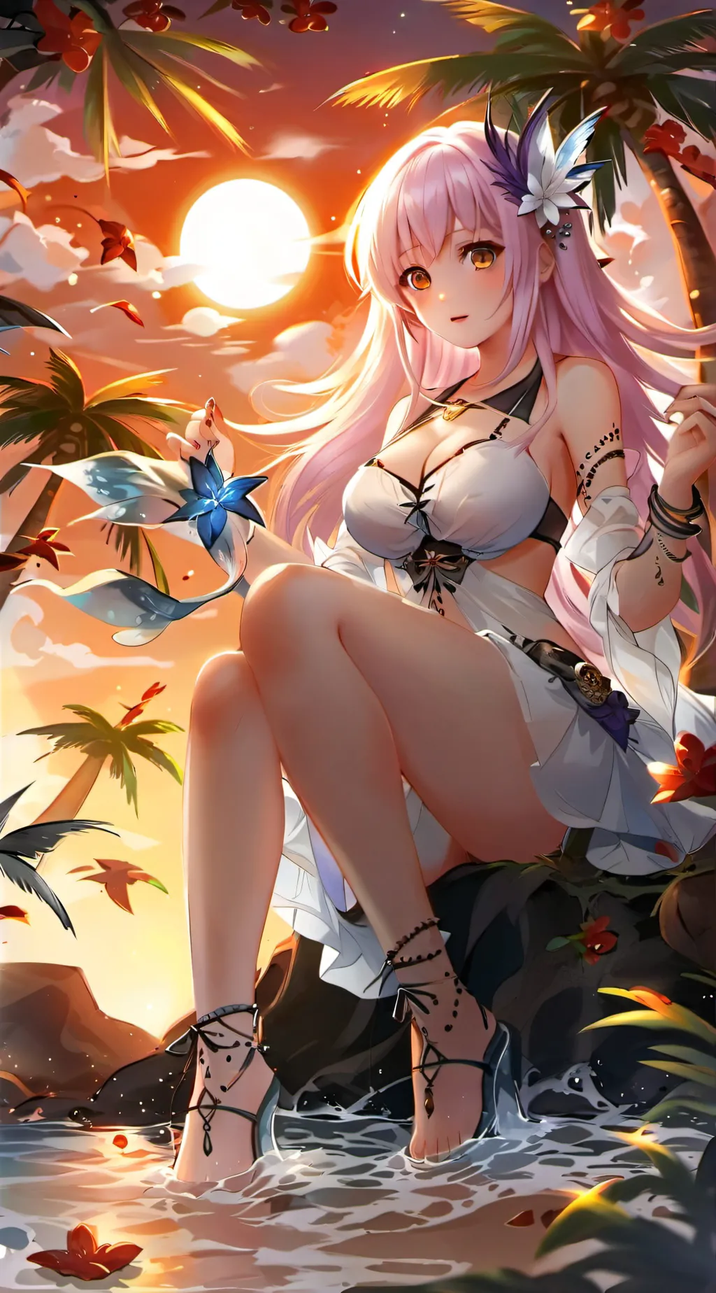 ai character: Beach Day2 background