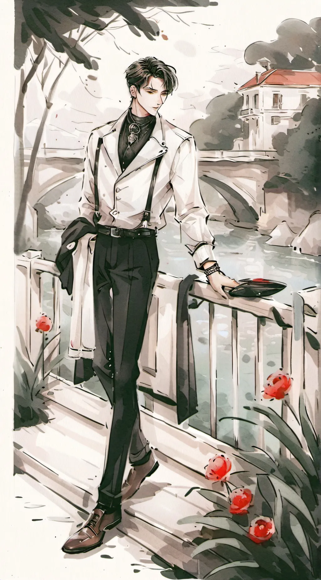 ai character: French man background