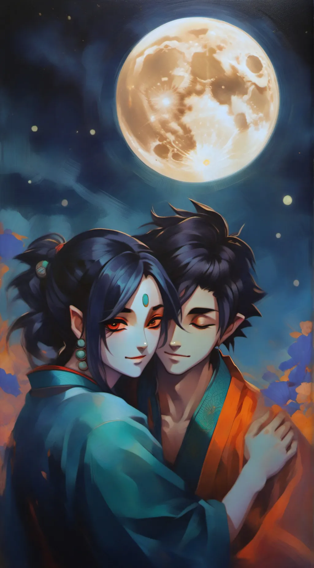 ai character: Upper moons  background